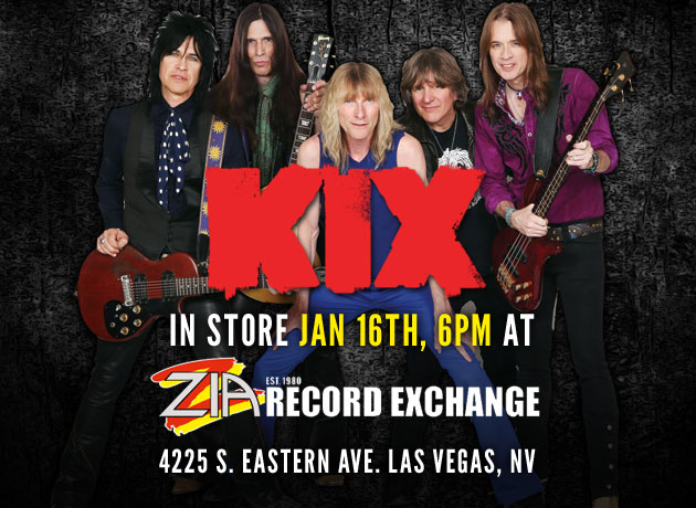 KIX IN-STORE SIGNING AT ZIA RECORD EXCHANGE IN LAS VEGAS, JAN 16TH AT 6PM